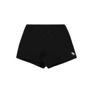 Abercrombie & Fitch Kalhoty  černá / bílá