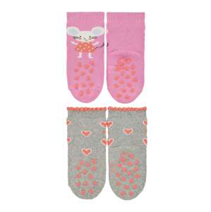 STERNTALER Ponožky  mix barev / šedá / světle růžová