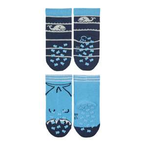 STERNTALER Ponožky  světlemodrá / noční modrá / bílá