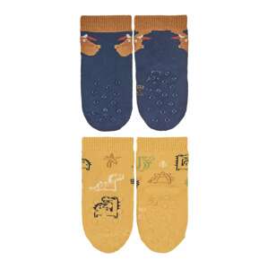 STERNTALER Ponožky  marine modrá / kari / mix barev
