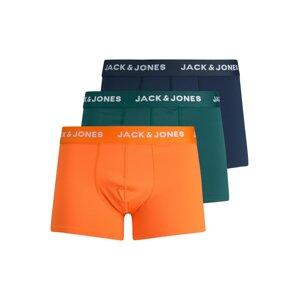 JACK & JONES Boxerky 'Archie'  námořnická modř / tmavě zelená / oranžová / bílá