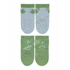 STERNTALER Ponožky  zelená / bílá / žlutá / šedá / nebeská modř