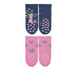 STERNTALER Ponožky  modrá / pink / bílá / béžová / žlutá