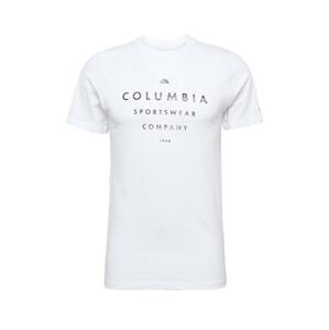 COLUMBIA Funkční tričko  černá / bílá