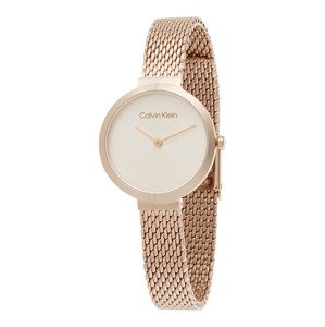 Calvin Klein Analogové hodinky  růžově zlatá / bílá