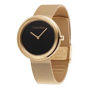 Calvin Klein Analogové hodinky  zlatá / černá