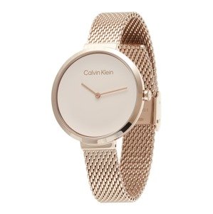Calvin Klein Analogové hodinky  růžově zlatá / offwhite