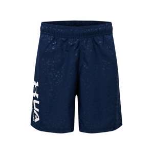 UNDER ARMOUR Sportovní kalhoty  námořnická modř / bílá