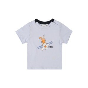 BOSS Kidswear Tričko  světlemodrá / oranžová / bílá