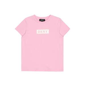 DKNY Tričko  růžová / bílá