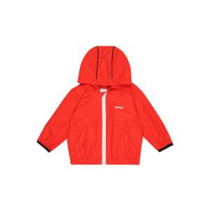 BOSS Kidswear Přechodná bunda  svítivě červená / bílá / námořnická modř