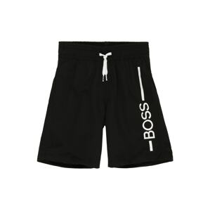 BOSS Kidswear Plavecké šortky  černá / bílá