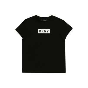 DKNY Tričko  černá / bílá