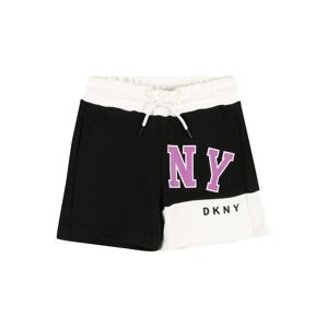 DKNY Kalhoty světle fialová / černá / bílá