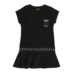 DKNY Šaty  černá / bílá