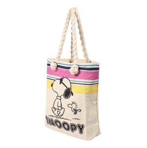 Frogbox Plážová taška 'Snoopy'  béžová / mix barev