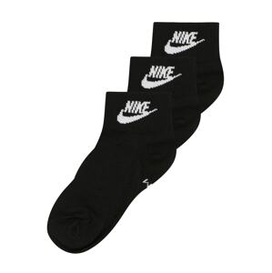 Nike Sportswear Ťapky černá / bílá