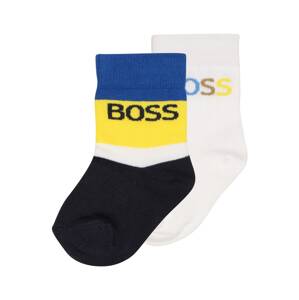 BOSS Kidswear Ponožky  modrá / marine modrá / žlutá / bílá