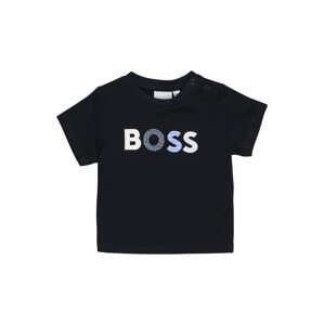 BOSS Kidswear Tričko  marine modrá / bílá / světlemodrá / chladná modrá