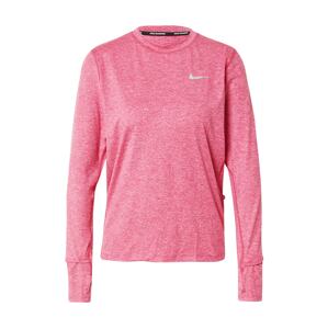 NIKE Funkční tričko 'Element'  růžový melír / stříbrná