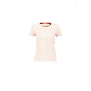 ALPHA INDUSTRIES Tričko  růžová / bílá