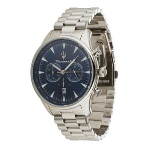 Maserati Analogové hodinky marine modrá / stříbrná