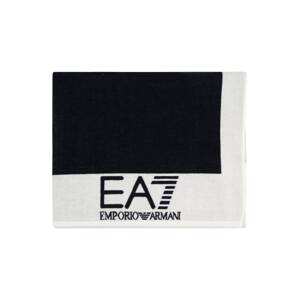 EA7 Emporio Armani Plážový ručník  námořnická modř / bílá / světle šedá