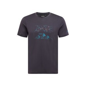 CMP Funkční tričko  antracitová / azurová modrá / pink