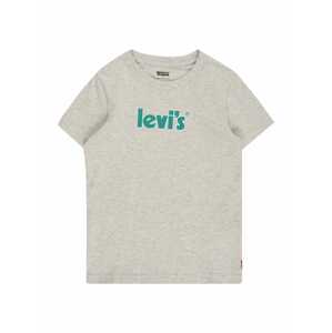 LEVI'S Tričko  šedý melír / smaragdová / bílá
