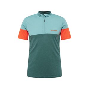 VAUDE Funkční tričko mátová / tmavě zelená / oranžová