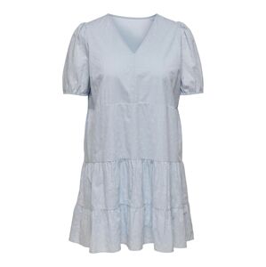 ONLY Curve Letní šaty 'Tilde-Sandra' světlemodrá / černá / bílá