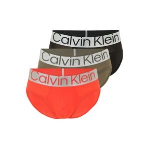 Calvin Klein Underwear Slipy  olivová / červená / černá