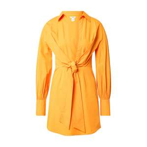 River Island Košilové šaty  jasně oranžová