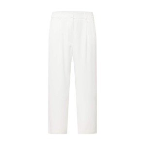 Forever New Curve Kalhoty se sklady v pase 'Primrose'  bílá