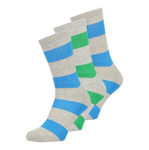 BURTON MENSWEAR LONDON Ponožky  modrá / šedý melír / zelená