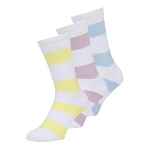 BURTON MENSWEAR LONDON Ponožky  světlemodrá / světle žlutá / lenvandulová / bílá