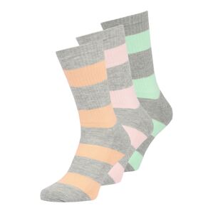 BURTON MENSWEAR LONDON Ponožky  šedá / mátová / meruňková / růžová