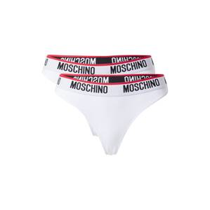 Moschino Underwear Tanga  bílá / černá / červená