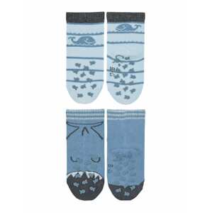STERNTALER Ponožky  světlemodrá / tmavě modrá / bílá
