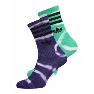 ADIDAS ORIGINALS Ponožky  zelená / tmavě fialová / bílá / černá
