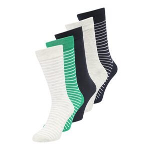 JACK & JONES Ponožky 'ALVIN'  světle šedá / zelená / černá / bílá