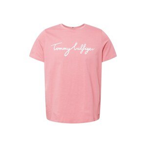 Tommy Hilfiger Curve Tričko  pink / bílá