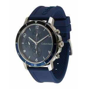 Calvin Klein Analogové hodinky  námořnická modř / stříbrná