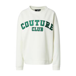 The Couture Club Mikina  trávově zelená / černá / bílá