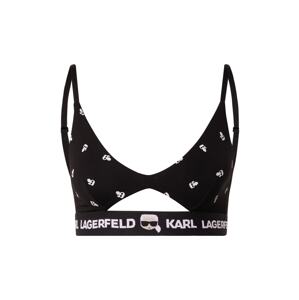 Karl Lagerfeld Podprsenka  černá / béžová / krémová / offwhite
