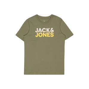 Jack & Jones Junior Tričko  žlutá / zelená / bílá
