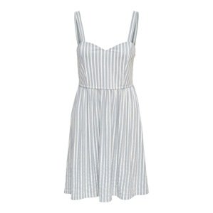ONLY Letní šaty 'Sharon'  kouřově modrá / bílá