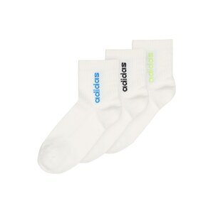 ADIDAS PERFORMANCE Sportovní ponožky 'QUARTER'  bílá / černá / azurová / světle zelená