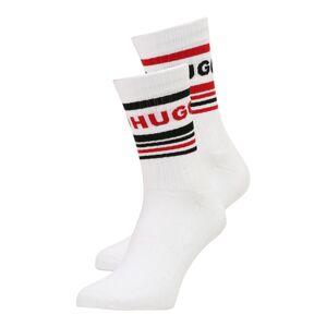 HUGO Ponožky  bílá / černá / červená