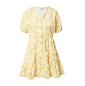 In The Style Košilové šaty 'JOSSA' světle žlutá / bílá